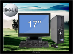 C2D 2.3GHZ 4G 1TB W7(32)17in LCD Dell Optiplex 330 360 745 755 Desktop